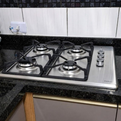 Cooktop 4 Bocas A Gás Automático Inox Philco