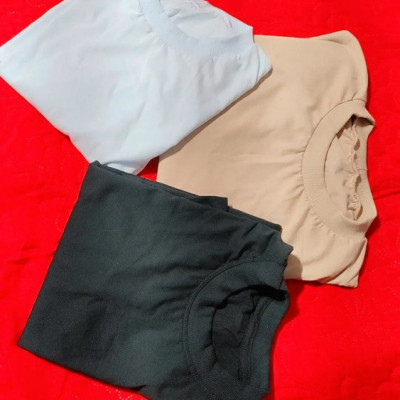 Kit 3 Camisetas Oversized Masculinas Básicas