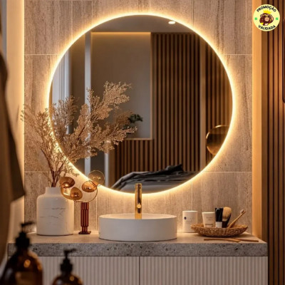 Espelho Redondo 60cm LED