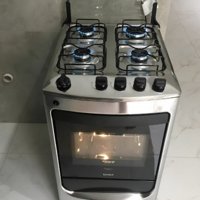 Fogão Consul 4 Bocas Automático Inox