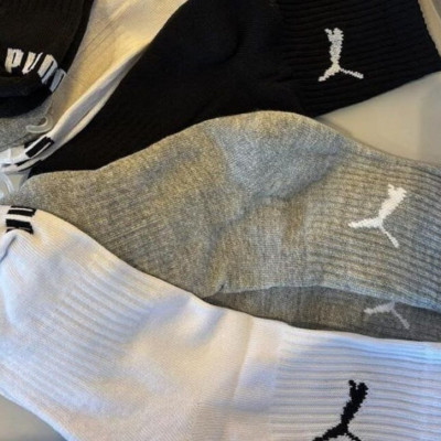 🧦  Kit 6 Pares Meias Puma Cano Médio Alto