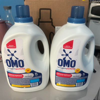 Omo Sabão Líquido Lavagem Perfeita 5L 2 Unidades