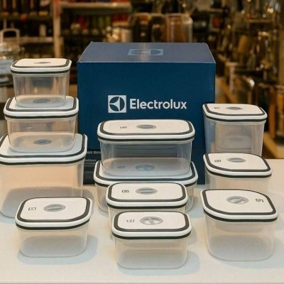 Jogo de Potes de Plástico Hermético Electrolux com Tampa - 10 Peças