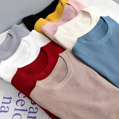Kit 4 Camisetas Caneladas Ribana Premium