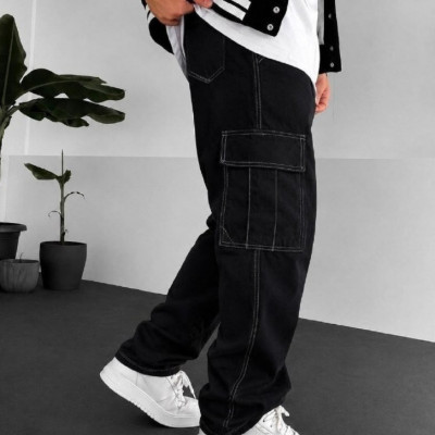 Calça Cargo Sarja 100% Algodão