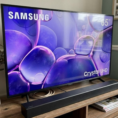 📺 Smart TV Samsung 65 4K Crystal UHD + Soundbar Samsung HW-B400F