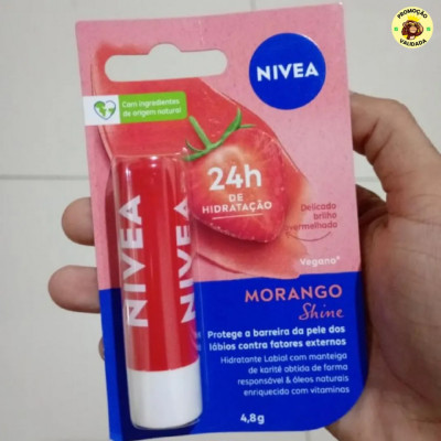 Hidratante Labial Morango Shine 48g