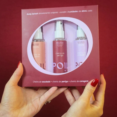 Kit 3 Mini Body Splashes Femininos 60ml