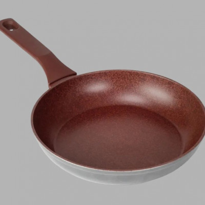 Frigideira 24cm Indução Antiaderente Kosmos Vermelha - Oikos