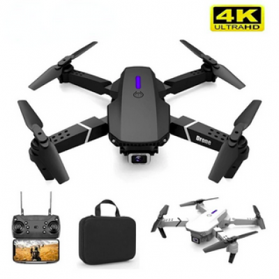 Drone E88 Dual Camera 4K Preto com 1 Bateria