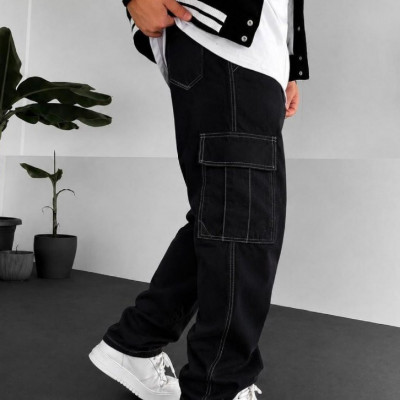 Calça Cargo Básica Sarja