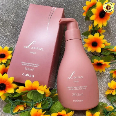 Pele Hidratada e Cheirosa Creme Hidratante Corporal Perfumado Luna Rose 300ml