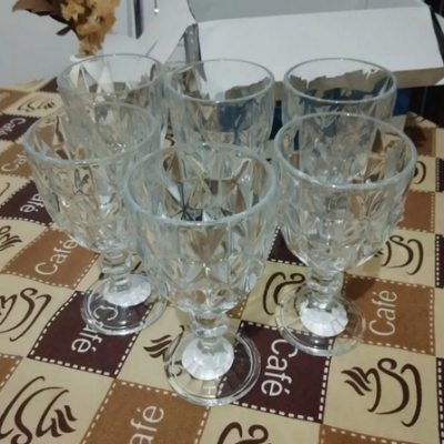 Jogo 6 Taças Vidro Diamond 360ml