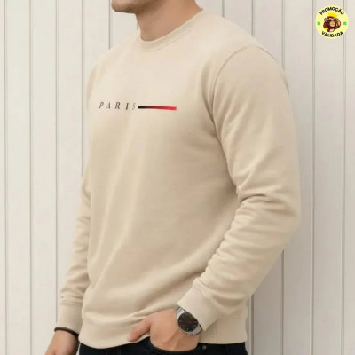 Moletom Masculino Gola Redonda Flanelado