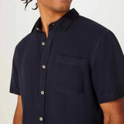Camisa Masculina Slim em Linho Hering