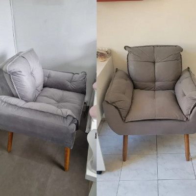 Poltrona Decorativa Opala Suede
