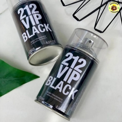 Body Spray Carolina Herrera 212 VIP Men Black 250ml