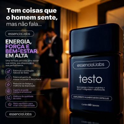 Testo Essencial Feno Grego Boro Arginina ZMA