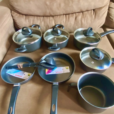 Conjunto Panelas Antiaderente 10 Peças Teflon