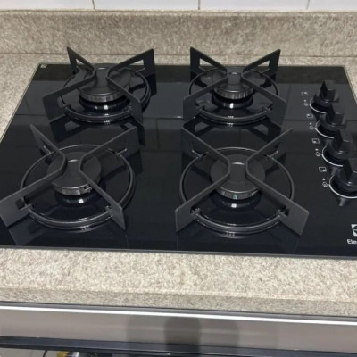 Cooktop 4 Bocas a Gás Electrolux Mesa de Vidro