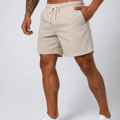 Kit 4 Shorts Masculino Linho Verão M