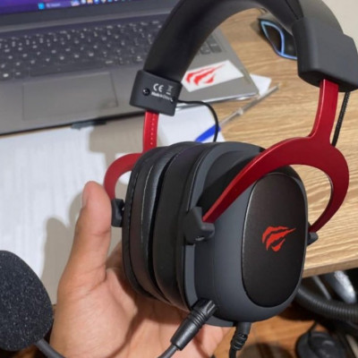 Headphone Fone de Ouvido Havit H2002d Black Red