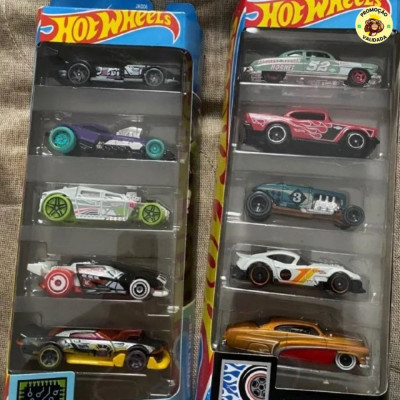 Pacote 5 Carros Sortidos Hot Wheels