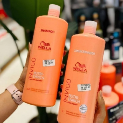 Kit Wella Invigo Nutri Enrich Shampoo e Condicionador 2L