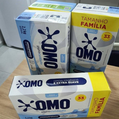 Lava-Roupas em Pó Omo Puro Cuidado Caixa 2,2kg
