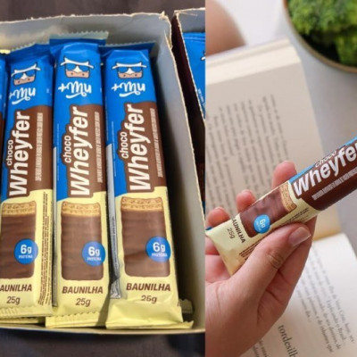 Mu Chocowheyfer Proteico Sabor Baunilha - 12 unidades