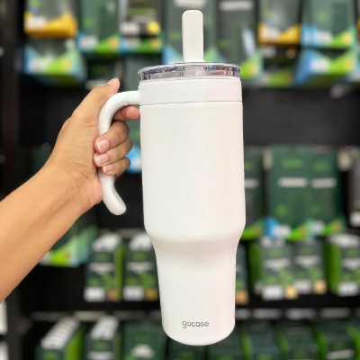 Copo Térmico Gocase 1180ml Inox Tampa E Canudo