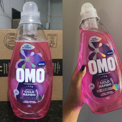🧴 Omo Ciclo Rápido Ação Cuidado Frasco 1,4l