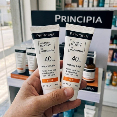 Kit C/ 2 Protetor Solar Facial Ps-01 Fps40 Principia