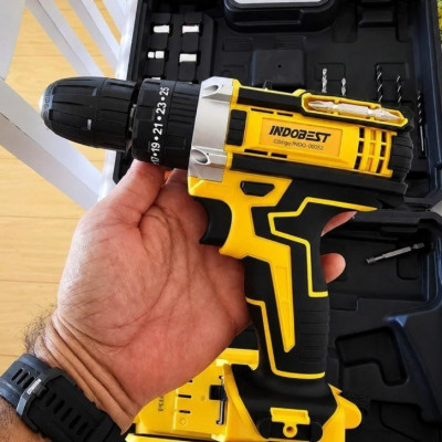Parafusadeira Furadeira Sem Fio 2 Baterias 340w 1550 RPM