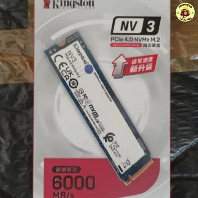 Ssd Kingston Nv3 500gb M2 2280 Nvme Pcie 4.0 Gen 4x4 Ultra Rápido Azul-aço