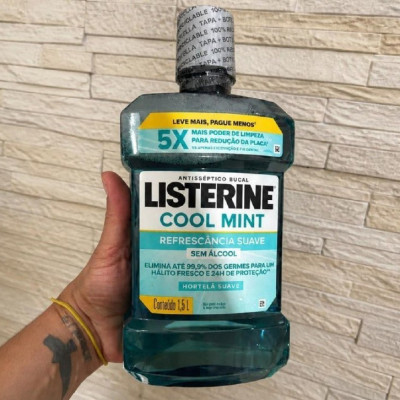 Enxaguante Bucal Listerine Cool Mint Sem Álcool 1,5L