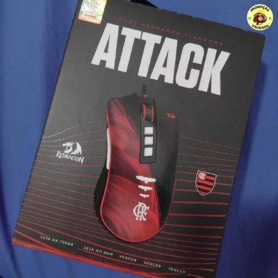 Mouse Gamer Redragon Flamengo Attack