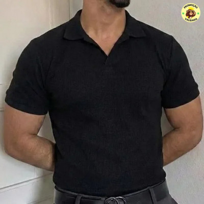 Camiseta Gola Polo Masculina Minimalista