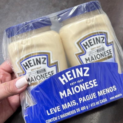 Heinz Pack Maionese Tradicional 400g - 2 unidades