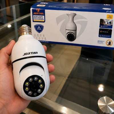 Câmera Lâmpada Techfun Wi-Fi PTZ 1080p Áudio
