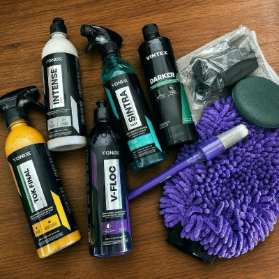 🚗 Kit Lavagem Shampoo Cera Tok Final Intense Sintra Fast Vonix