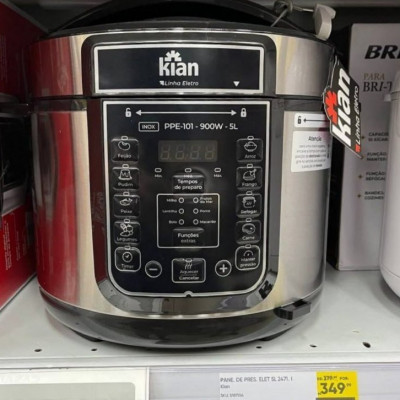 Panela De Pressão Elétrica 5 Litros Kian Inox