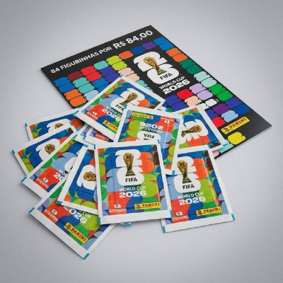 ⚽ Blister com 12 Pacotes de Figurinhas da Copa do Mundo FIFA 2026