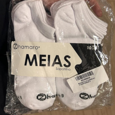 Kit 10 Pares Meias Zhamaro Sapatilha Invisível