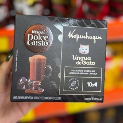 Achocolatado em Cápsula Nescafé Kopenhagen Língua de Gato