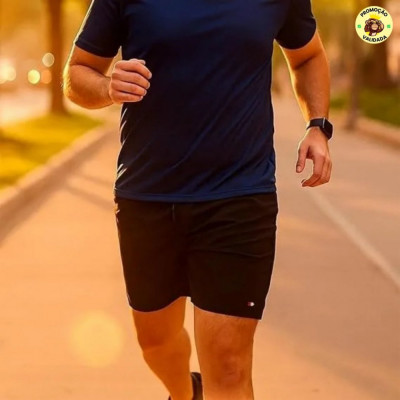 Kit 4 Bermuda Shorts Tactel Sandrini Elastano Academia Praia