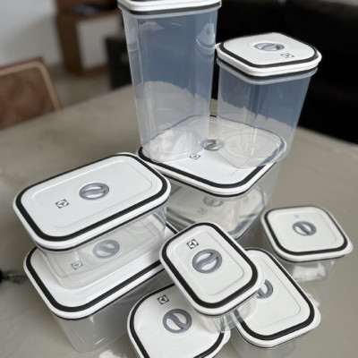 Kit com 10 Potes Herméticos Electrolux de Plástico