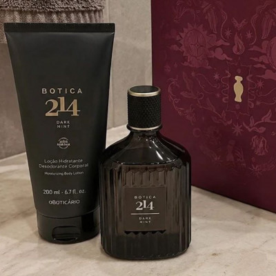Kit Botica 214 Dark Mint O Boticário: EDP 90ml + Hidratante 200ml