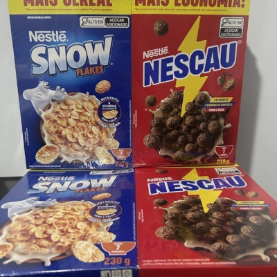 🥣 Kit Cereal Matinal Chocolate Nescau 210g + Snow Flakes 230g