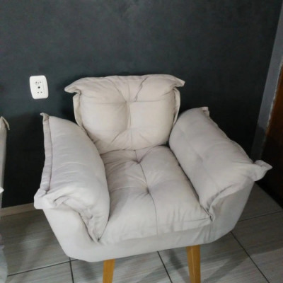 Poltrona Decor Amamentação Alice Bege